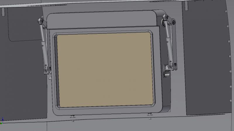 hatch with vertical opening
